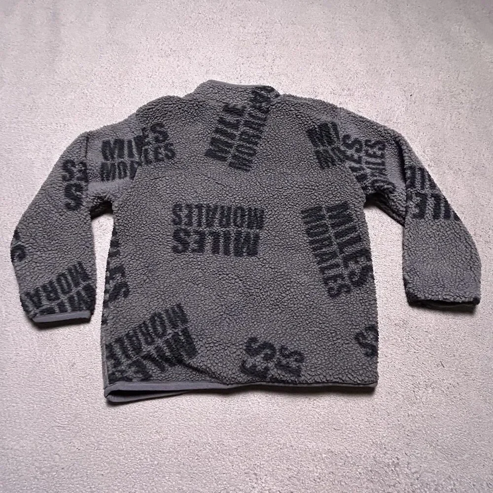 Marvel Spider-Man Full-Zip Fleece Jacket Boys 5T Miles Morales Sherpa Print